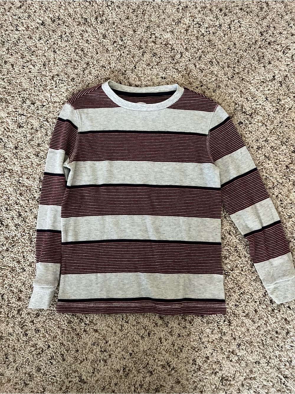 Old Navy Boys Long Sleeve Crewneck Shirt Bundle 3 Pack Medium 8 Stripes - Picture 2 of 4